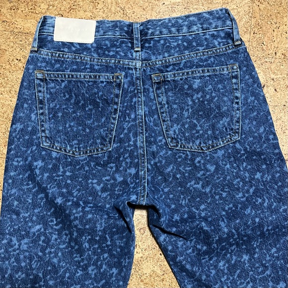 Everlane Wm’s The 90s Cheeky Organic Cotton Jean In Dark Painterly Strokes Sz 25 - Picture 12 of 16